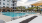  firepit next to pool