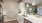 kitchen serving counter with pendant lights