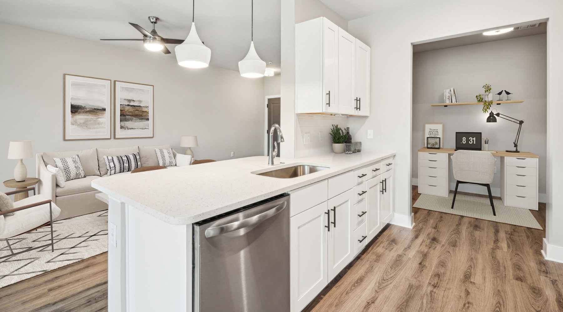 Spacious kitchens with thoughtful details kitchen with serving counter