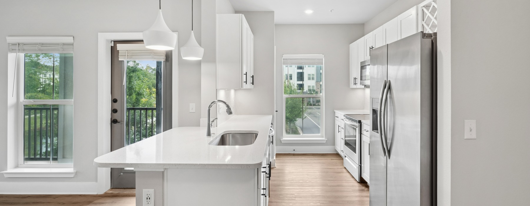 kitchen area with stainless steel appliances